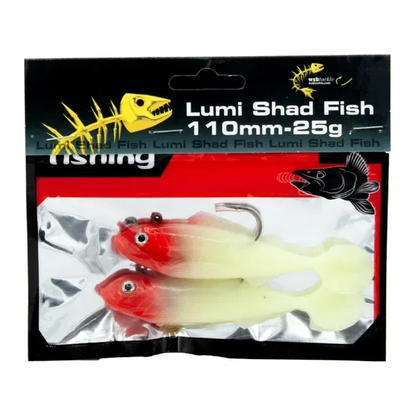 WSB LUMI SHADFISH - BLUSH RED 110MM/25G