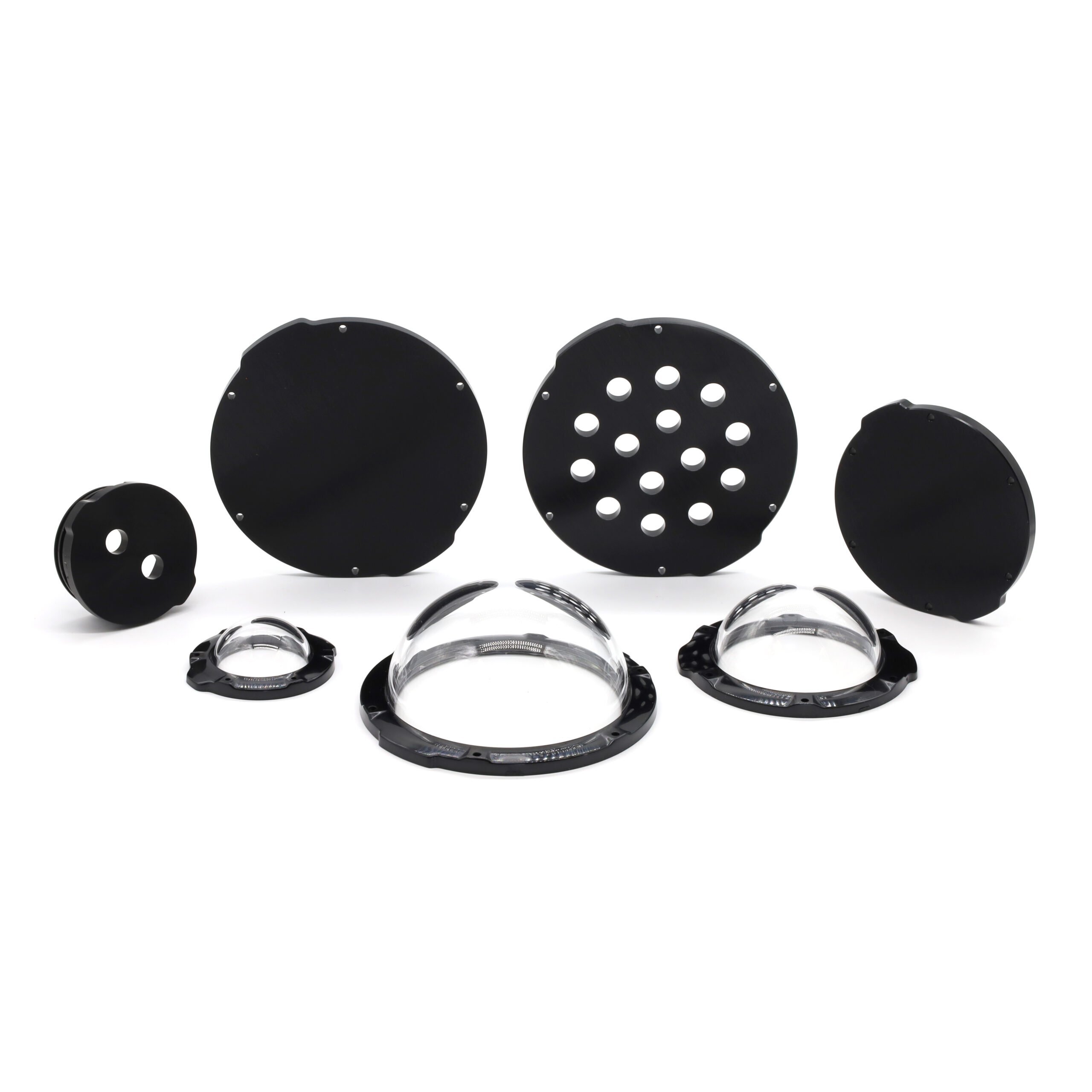 Watertight Enclosure End Caps, Domes, and Flange Caps - 75 mm (3") End Cap - Aluminum - Blank - 950m