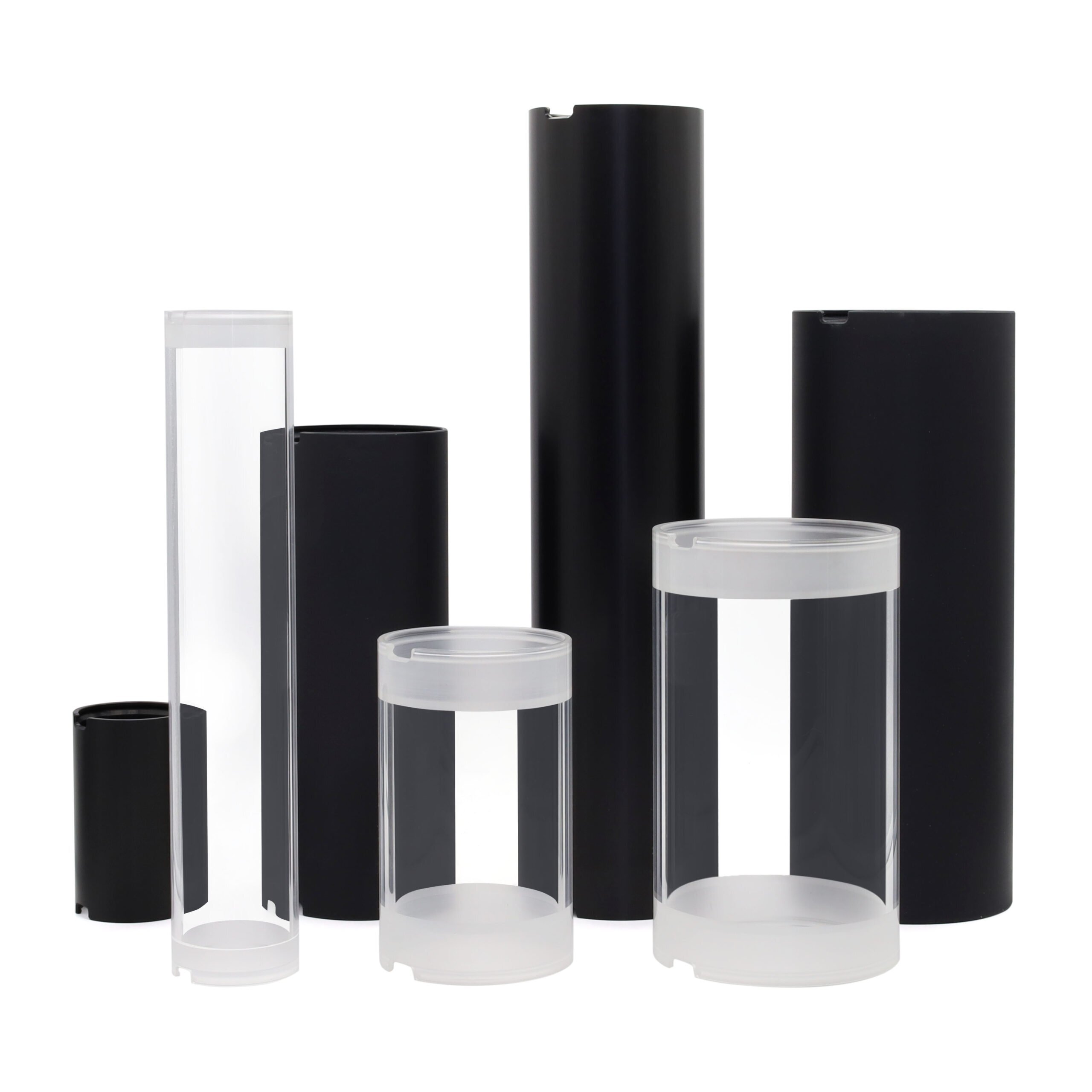 Watertight Enclosure Tubes - 50 mm (2") Cast Acrylic Plastic - 300mm (11.8") - 150m