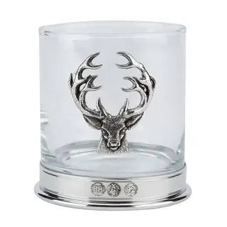 Stag head glass
