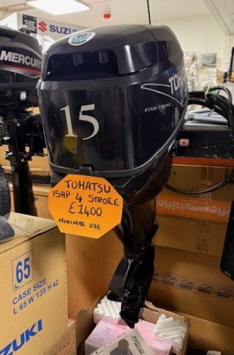Tohatsu 15Hp Fourstroke pre-owned