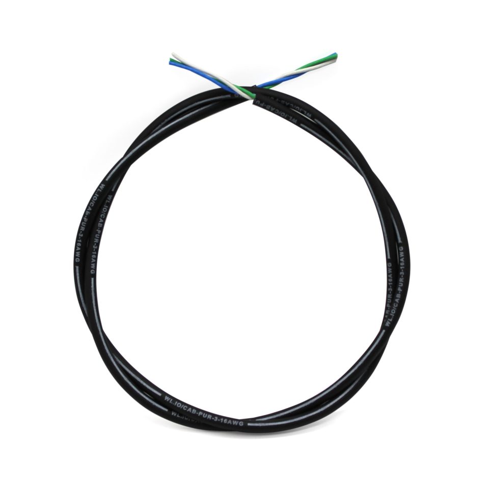 High-Temperature PUR Subsea Cable (by the meter) - T200 Thruster Cable (3 conductors, 16 AWG)