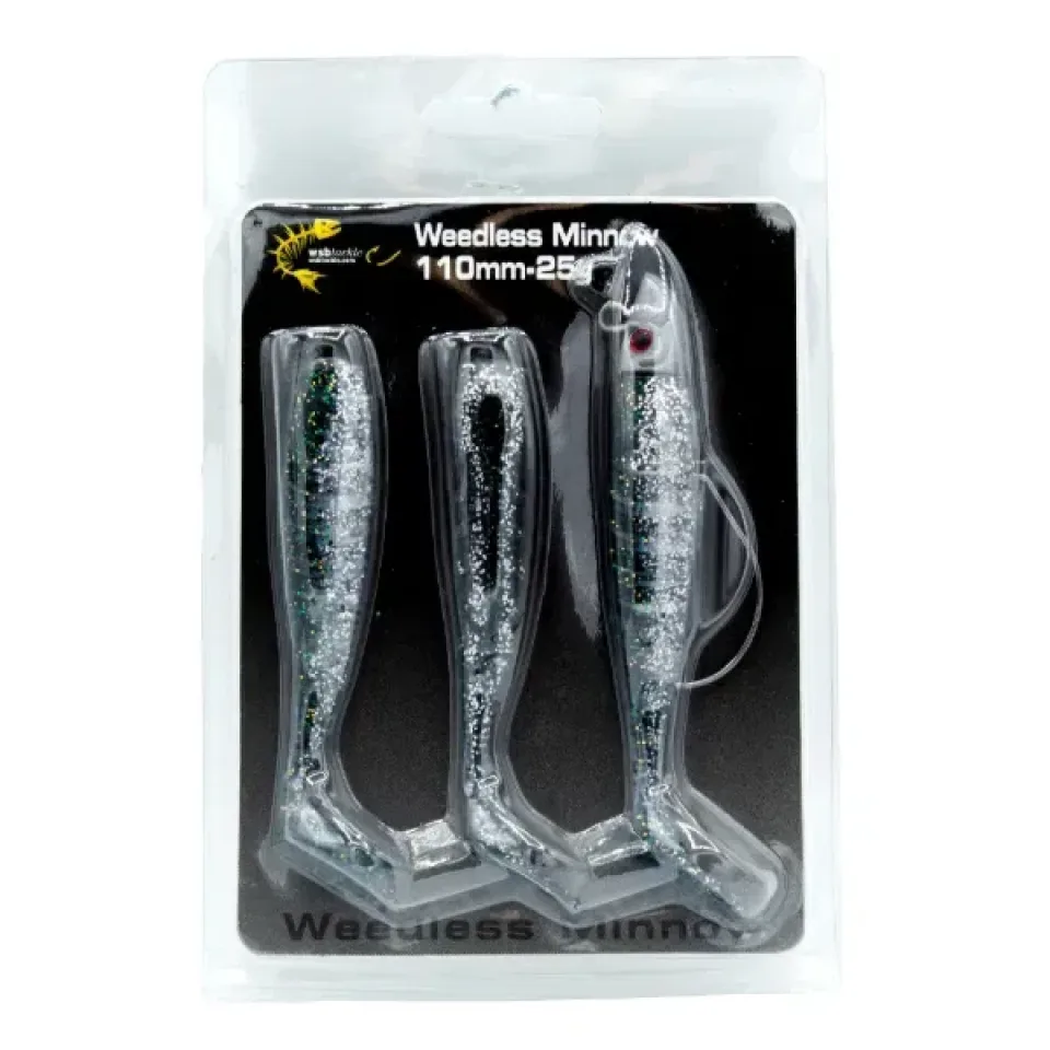 WSB WEEDLESS MINNOW - NATURAL SPARKLE 110MM/25G