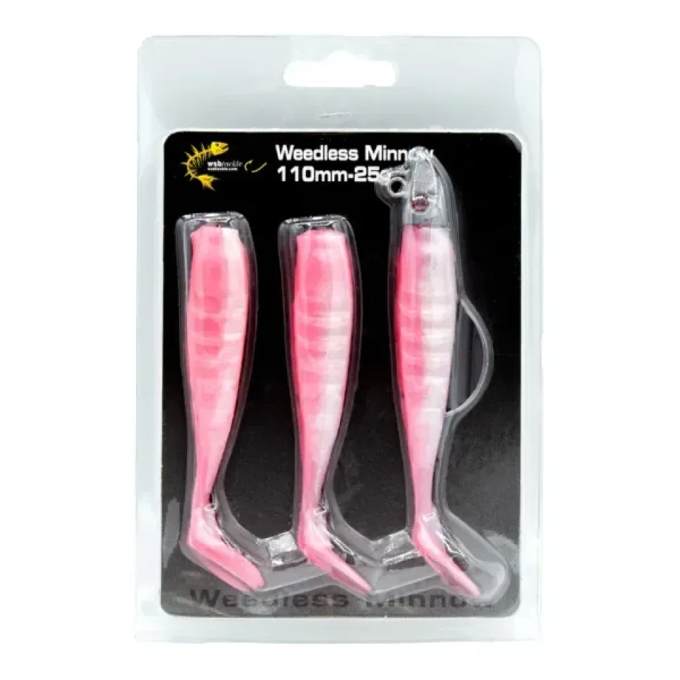 WSB WEEDLESS MINNOW - PINK PEARL 110MM/25G