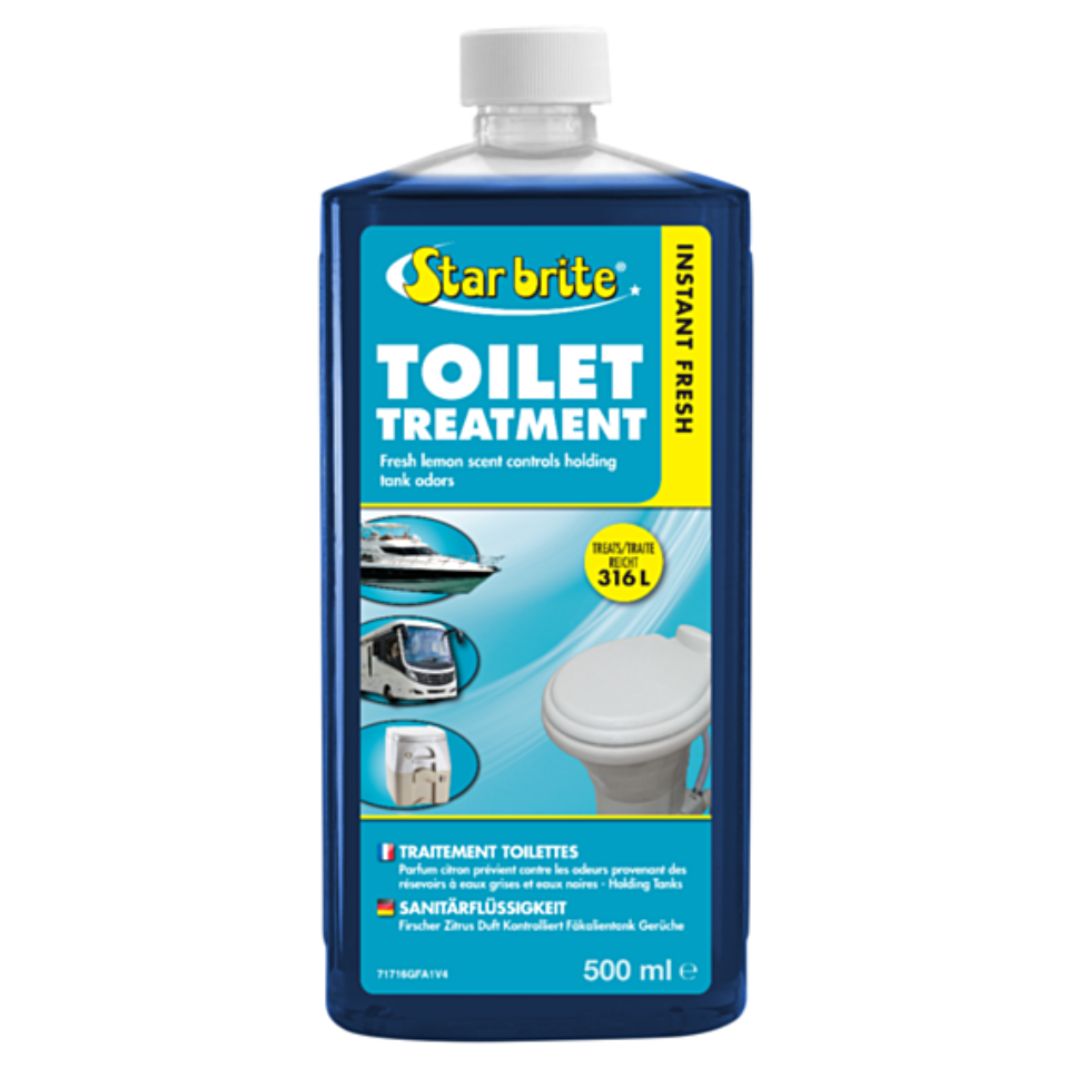 Instant fresh toilet treatment